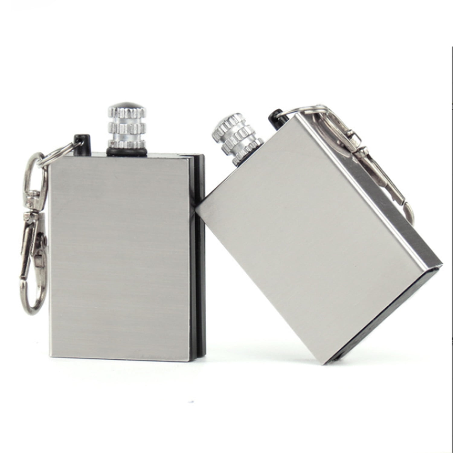 100 Pack of Waterproof & Windproof Permanent Match Lighter, Strike To Light Survival Camp Fire Starter, Stainless Steel Flint Survival Tool