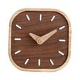 thumbnail image 2 of tamizeot Decorative Table Clock Simple Wooden Square Chic Mantels Shelf Modern Home Decor Desk Clock Sturdy And Durable To ., 2 of 6