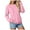 Pink, variant on Dmsael Tshirts for Women Womens Fall Tops Long Sleeve Shirts Casual Tunic Top Basic T Shirts Tees Light Purple,L