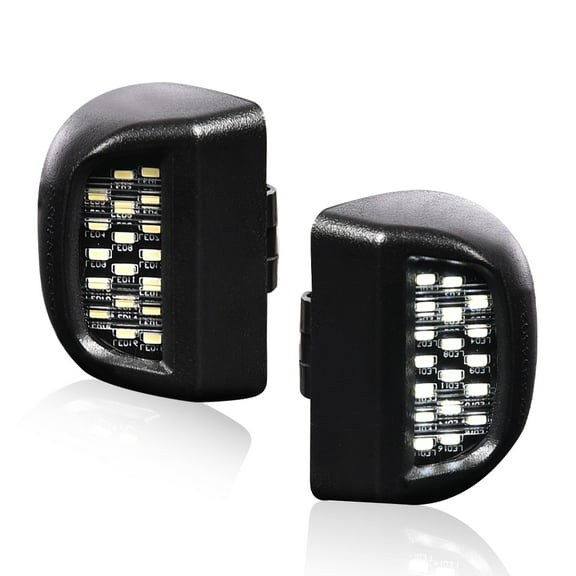 CROSSDESIGN White LED License Plate Light Fit for 1999-2013 GMC Sierra 1500 2500HD 3500HD