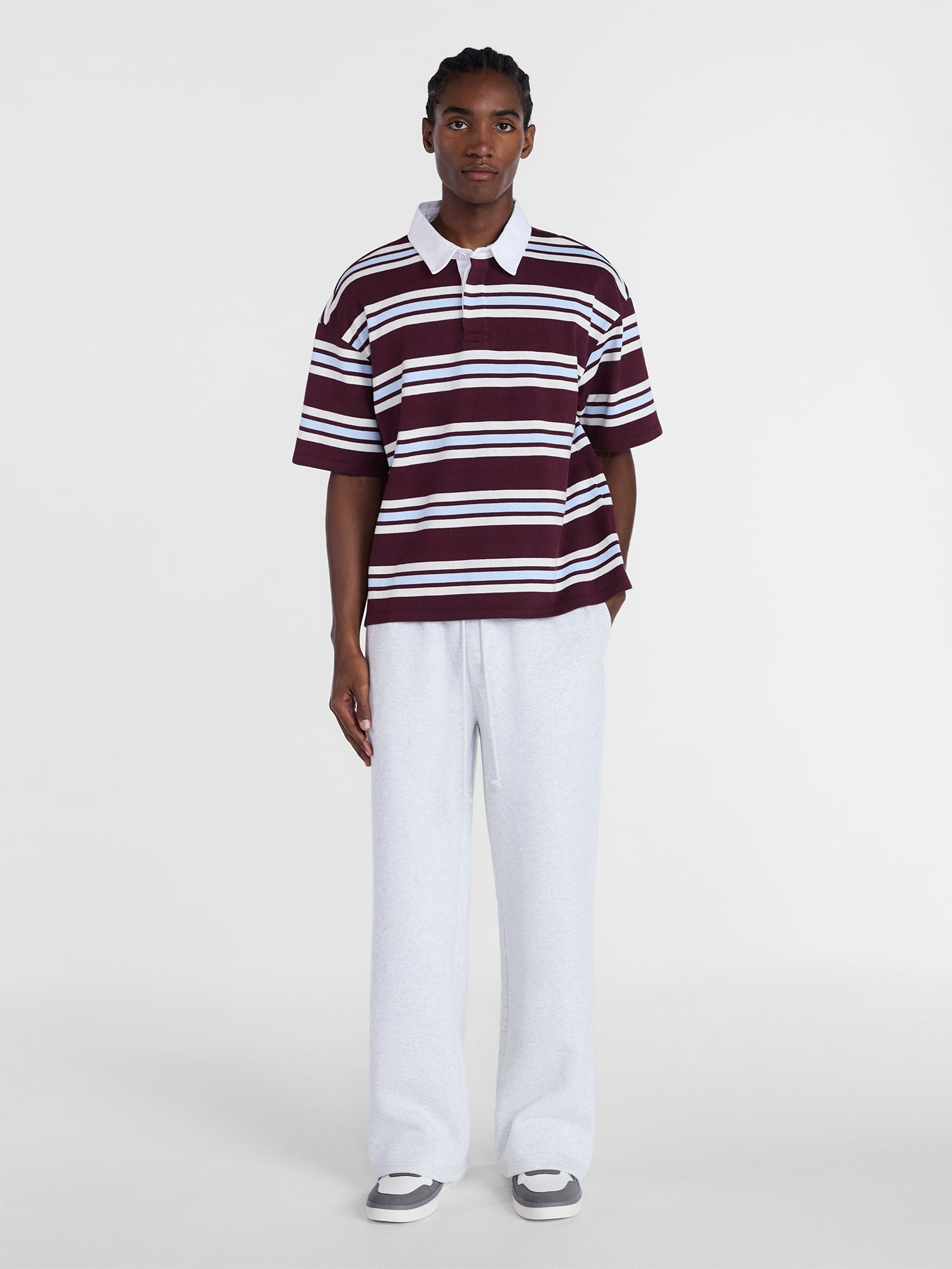 No Boundaries Fleece Open Hem Pants, Men's XS-5XB