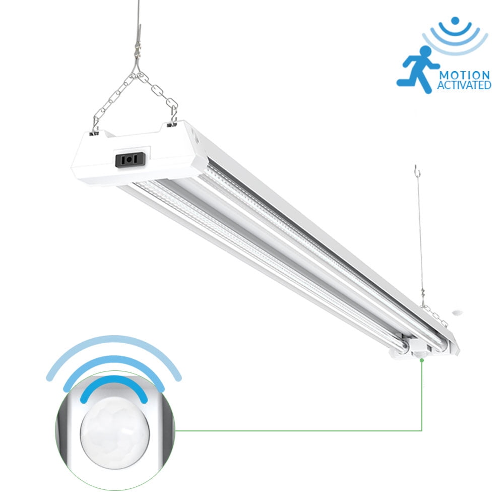 Sunco Lighting 10 Pack 48" Motion Sensor Activated Shop Utility LED