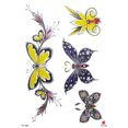 thumbnail image 1 of butterfly tramp stamp large 8.25" temporary arm tattoo, 1 of 4