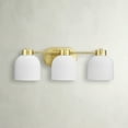 thumbnail image 6 of Avec 22-in 3-Light Brushed Gold Contemporary Bath Vanity Light, 6 of 11
