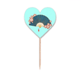 thumbnail image 1 of Chinese Fans Handcraft Literacy Adorn Toothpick Flags Heart Lable Cupcake Picks, 1 of 3
