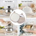 thumbnail image 2 of Thickened Pot Holders for Kitchen Waves Texture Non-Slip Silicone Potholders Heat-Resistant Hot Pads with Pockets, 2 of 5