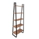 thumbnail image 1 of CASA FERRO Librero moderno de acero y superficies de MDF tipo nogal - Acero Negro, MDF color Nogal CASA FERRO Industrial, 1 of 6