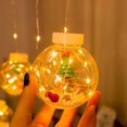 thumbnail image 1 of Cortina de árbol de Navidad con luz LED de bola de deseos navideña (árbol de Navidad), 1 of 5