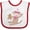 White and Red, variant on Inktastic Sock Monkey Gingerbread Boys or Girls Baby Bib