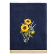 thumbnail image 3 of Linum Home Textiles 100% Turkish Cotton Girasol 3PC Embellished Towel Set, Blue, 3 of 6