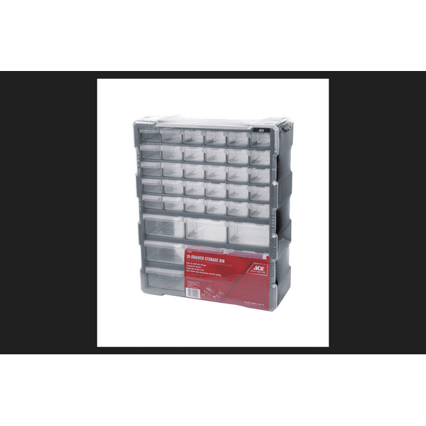 Ace Storage Organizer 19 In H X 15 W 6 1 4 L Gray Com Ace Storage Organizer 19 In H X 15, Ace Hardware Storage Drawers