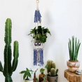 thumbnail image 3 of Colgador de plantas hecho a mano cuerda de  flor macramé cuerda para colgar en la pared Baoblaze Canasta de flores de planta, 3 of 8