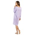 thumbnail image 2 of Casual Nights Women's Square Neck Long Sleeve Floral Nightgown, 2 of 5