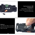 thumbnail image 4 of Montre de Survie Outils de Camping Équipement de Randonnée Torche Finition Soignée Fournitures Extérieures Cadeau Polyvalent Gadget d'Urgence Noir, 4 of 8