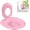 Pink, variant on Cat Toilet Training Kit, Cat Toilet Trainer Kit with Suction Cups, PP Material Litter Box Replacement, Trainig Seat Tool, Easy to Clean & Install, Eco-Friendly Design for Pet Hygiene (Yellow)
