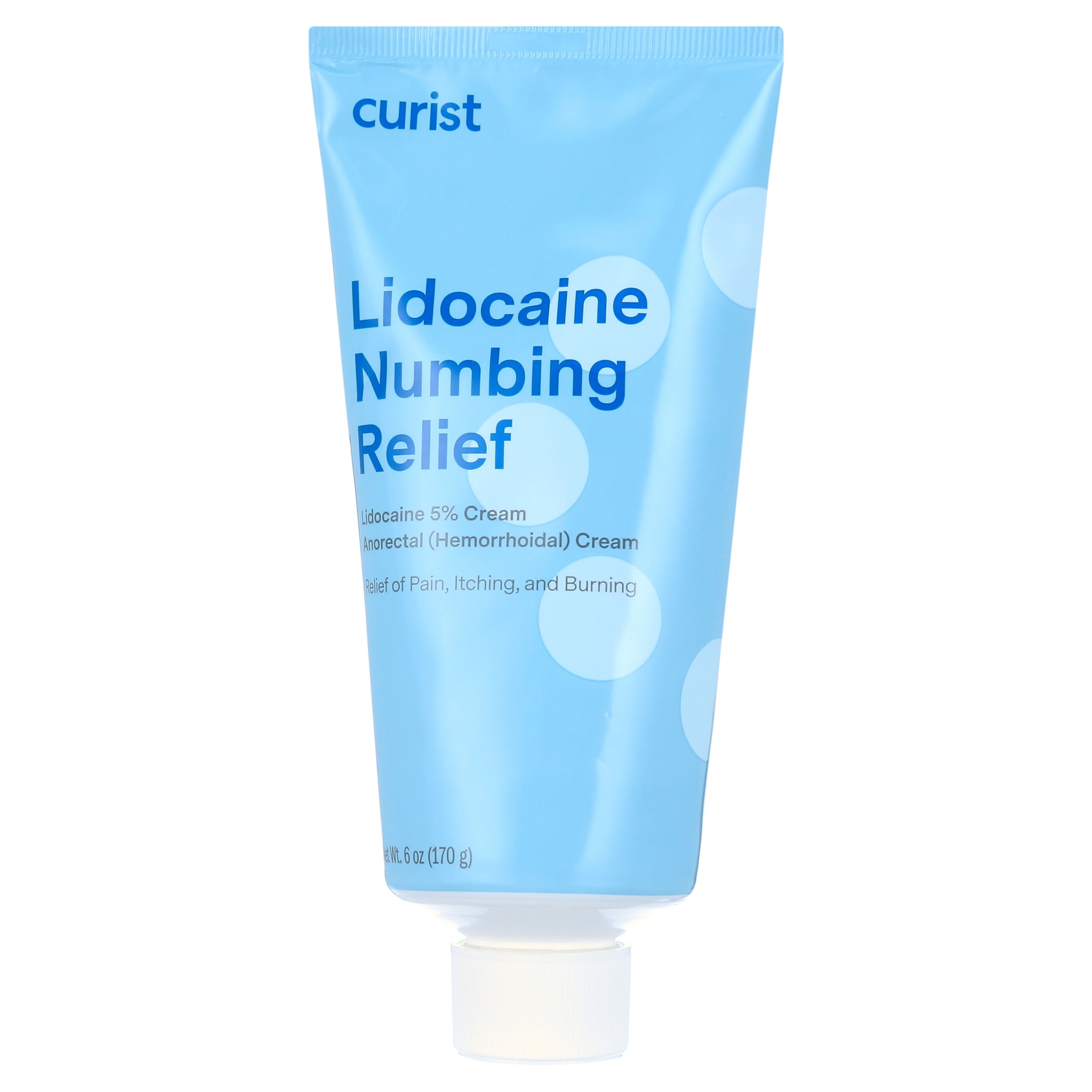 Curist Lidocaine 5% Cream - 12 oz (2 Pack) | Pain Relief Numbing Cream 5% Lidocaine for Hemorroids