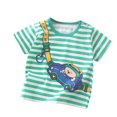 thumbnail image 1 of Camisetas de manga corta estampadas para hombre y mujer, ropa de calle (verde, 4-5 años), oferta de verano de Honeeladyy, 1 of 3