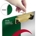 thumbnail image 4 of FMSHPON Flag of Algeria Clipboard Hardboard Wood Nursing Clip Board and Pull for Standard A4 Letter 13x9 inches, 4 of 5