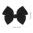thumbnail image 2 of GOOHOCHY 1 Pair Black Detachable Shoe Buckle with Bow for Flats and Street Photos, 2 of 8