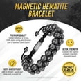thumbnail image 3 of Pulsera magnética de hematita MagnetRx con perlas de 8 mm de resistencia máxima, 3 of 8