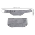 thumbnail image 3 of Electric Heating Waist Belt USB Powered, Heated Waist Wrap with Hand Pockets, Portable Heating Pad for Back Comfort, Adjustable Gray Waist Belt, 3 of 6