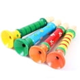 thumbnail image 2 of Multi-color Wooden Small Trumpet Kids Baby Musical Instrument Learning Toy Gift, 2 of 6