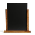 thumbnail image 2 of M&T Displays Classic Desktop Menu Holder with Chalkboard, Portrait Table Top Sign Holder, Ad Frame for Restaurant, Store, Office, Wedding, Party, Event (2 Pack) (Dark Wood, 8.5x11), 2 of 7