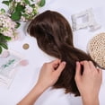 thumbnail image 3 of 1Pc Chemical Fiber Wig Caps Hair Coconut Brown 370~390mm diy, 3 of 5
