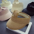 thumbnail image 3 of Ausyst Hats Clearance! Summer Baby Boy Girl Kids Folding Bunny Straw Visor Cap Sun Hat, 3 of 7