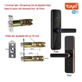 thumbnail image 2 of Door Lock, Tuya Electronic Smart Door Lock With Biometric Finrprint / Smart Card / Password / Key Unlock/ USB Emerncy Char ,Easy to Install, 2 of 7