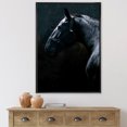 thumbnail image 2 of Designart 'Close Up Of Thoroughbred Nonius Stallion Horse II' Farmhouse Framed Canvas Wall Art Print, 2 of 5