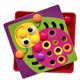 thumbnail image 4 of BRIGHTFUFU 1 juego de juguete de botón de bricolaje, setas, uñas, tablero de clavijas a juego, juguete educativo preescolar (color y patrón al azar), 4 of 7