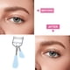 thumbnail image 3 of Rizador de pestañas de 2 piezas que se adapta a todas las formas de ojos, rizadores de pestañas curvos, rizador de pestañas de larga duración para mujeres, regalo de maquillaje, esquema de Color, 3 of 5