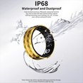 thumbnail image 1 of Anillo Inteligente R12M para Hombres y Mujeres, Frecuencia Cardíaca y Modo Multideporte, Anillo de Fitness IP68, Monitor de Sueño, Anillo Inteligente 22 21,8 mm Dorado, 1 of 5