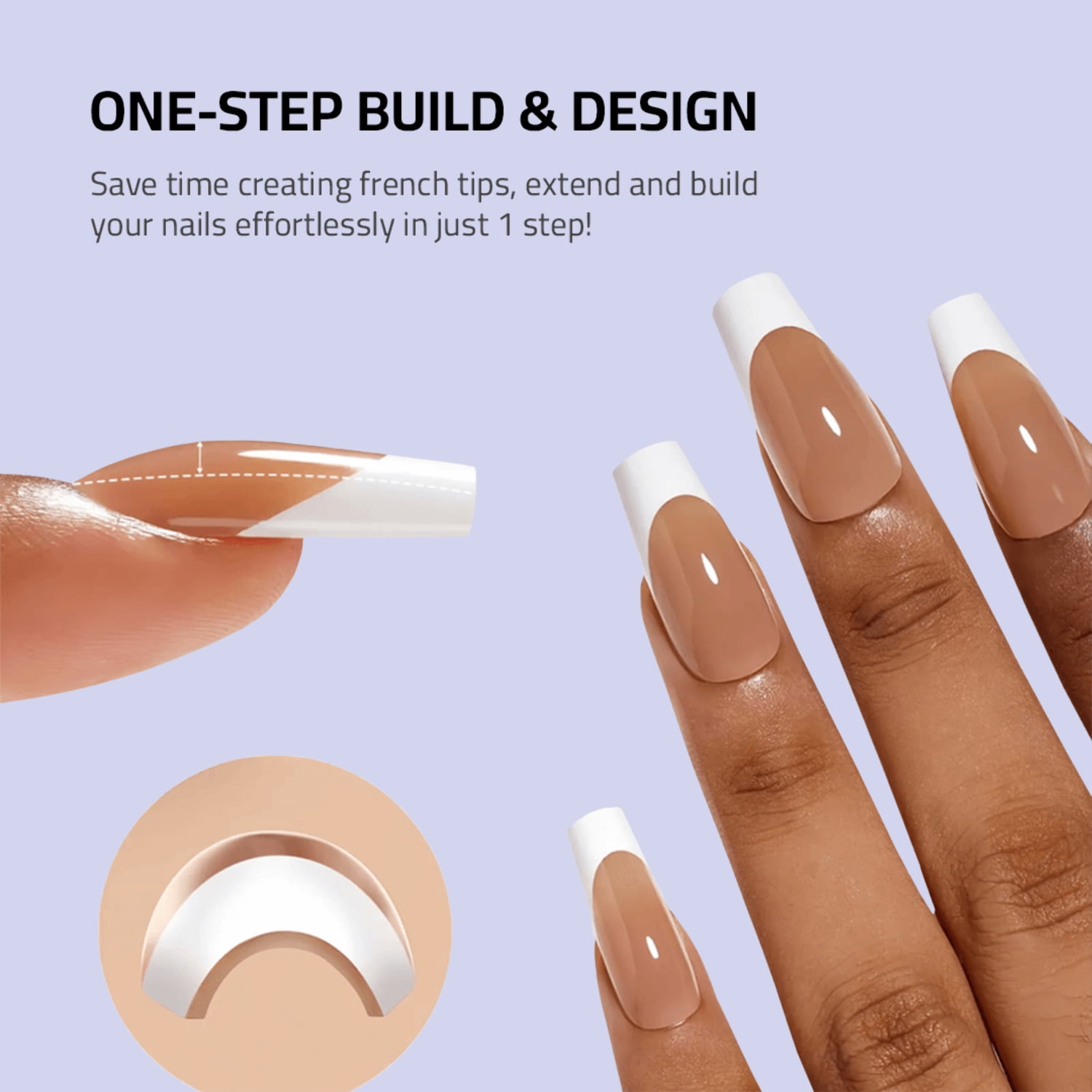 SheSlay Press-On Nail Starter Kit – UV Lamp, Nail Prep  Thifit Coffin Nails