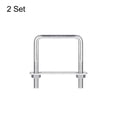 thumbnail image 3 of Square U-Bolts 2 Sets 62mm Inner Width 80mm Length M8 304 Stainless Steel U Clamp Bolt, 3 of 5