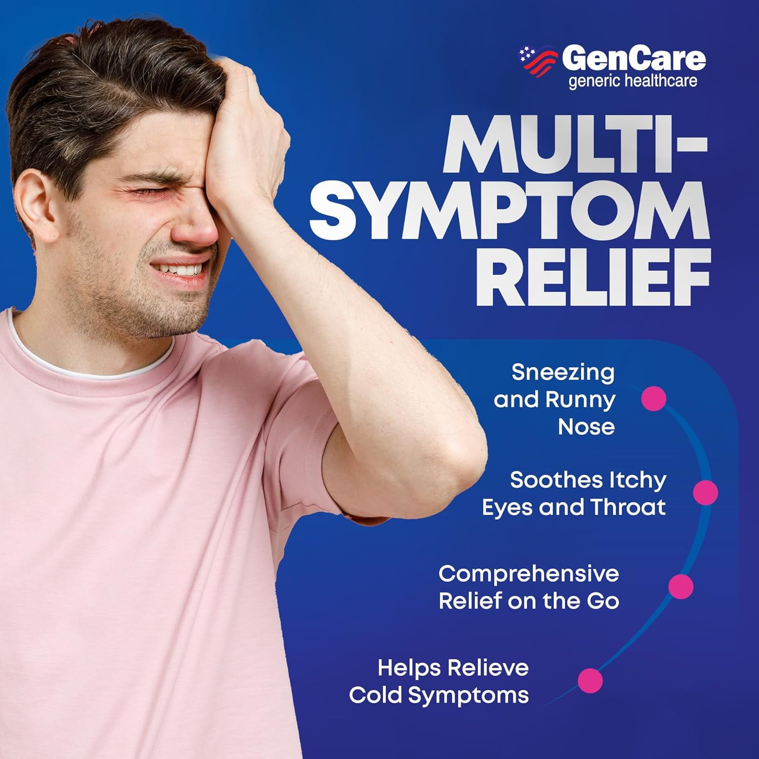 GenCare Allergy Relief Tablets Antihistamine Diphenhydramine HCl 25mg, 600 Tablets