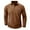 Khaki, variant on Elainilye Fashion Mens Shirts Henley Solid Print Top Long Sleeve Shirt Button Sport Blouses Top Shirts