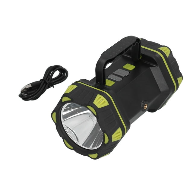 Lampe de Poche 8 Modes d'Engrenages Réglable Imperméable Rechargeable Lampe de Poche LED avec Câble USB pour la Maison Extérieure