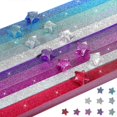 thumbnail image 1 of 1040pcs Origami Paper Strips Glitter Origami Stars Paper Strips Diy Origami Supplies, 1 of 4