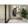 thumbnail image 2 of Horse Oil Painting Black And White Canvas Art Framed Horse Picture Wall Art For Livingroom Bedroom Office, 2 of 6