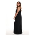 thumbnail image 2 of Riviera Sun Solid Spaghetti Strap Dress 21889-BLK-L (Black, Large), 2 of 2