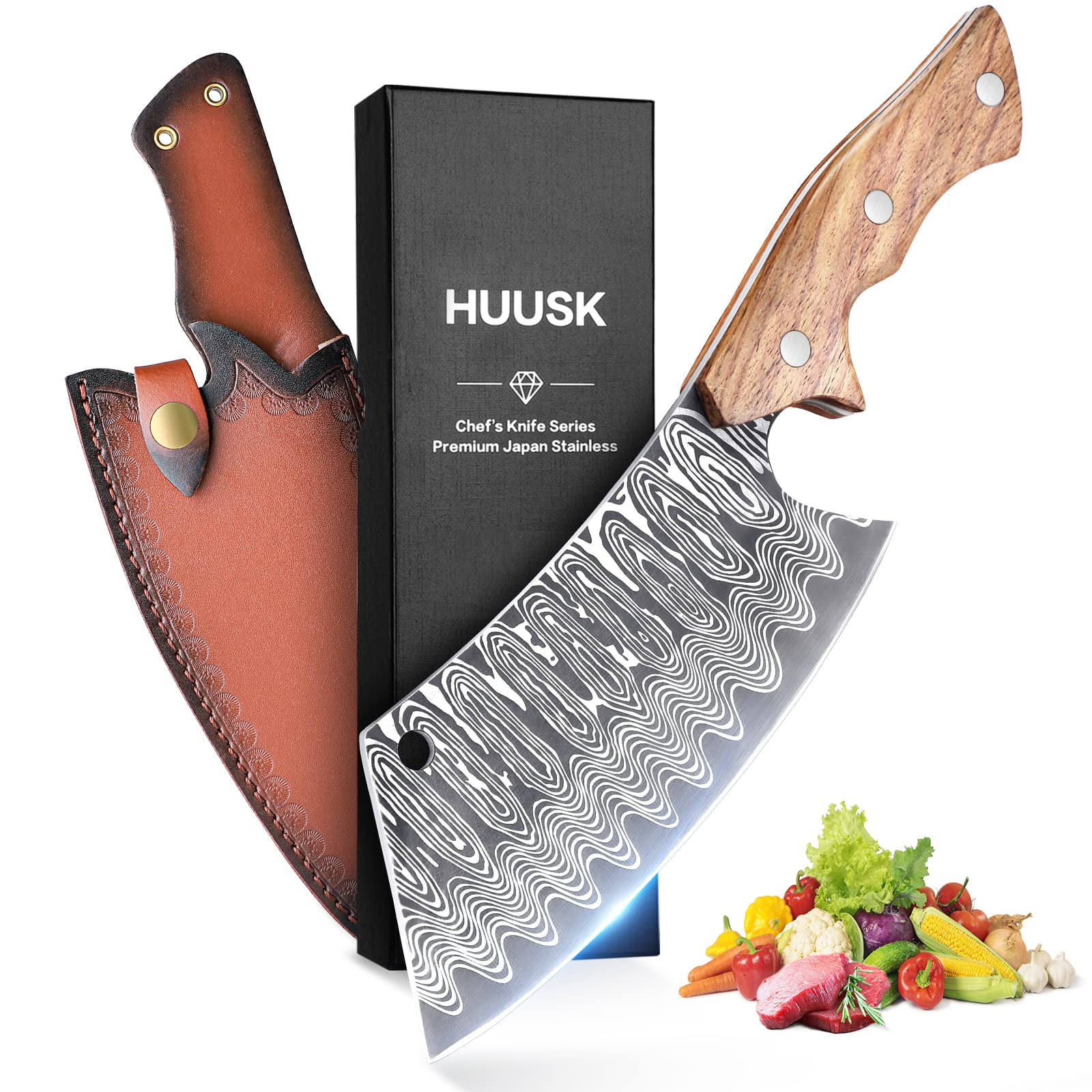 ケ*ウ様 Butcher ProductS Huusk Japan Knife, Hand Forged Meat Cleaver Knife Japanese Kitchen