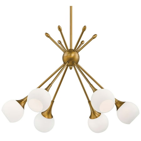 

George Kovacs Pontil 24 Wide Honey Gold Chandelier