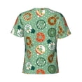 thumbnail image 6 of Qekee Christmas Donuts Classic Fit T-Shirt Men's Shirt Men's Tight Short Sleeves for Exercise, Running, Mountaineering - Christmas Donuts, 6 of 9