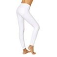 thumbnail image 3 of No nonsense Women's Stretch Denim Leggings, White, Small, 3 of 3
