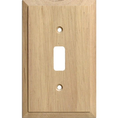 Traditional Unfinished Wooden Toggle Light Switch Cover Traditional Unfinished Wooden Toggle Light Switch Cover