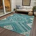 thumbnail image 6 of Addison Rugs Chantille Indoor/Outdoor Transitional Geometric, Abstract Teal Washable Rectangle Rug, 5' x 7'6", 6 of 6