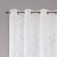 thumbnail image 4 of Home Essence Vina Leaf Embroidered Window Curtain Sheer, 4 of 6
