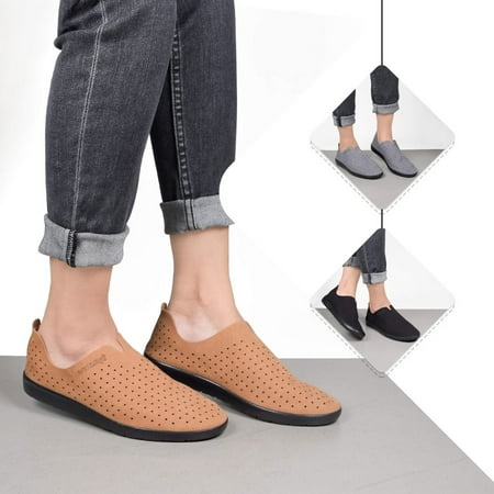 Image of Aerosoft - Haven Comfortable Leisure Walking Perforated Flat Slip On Loafers for Women